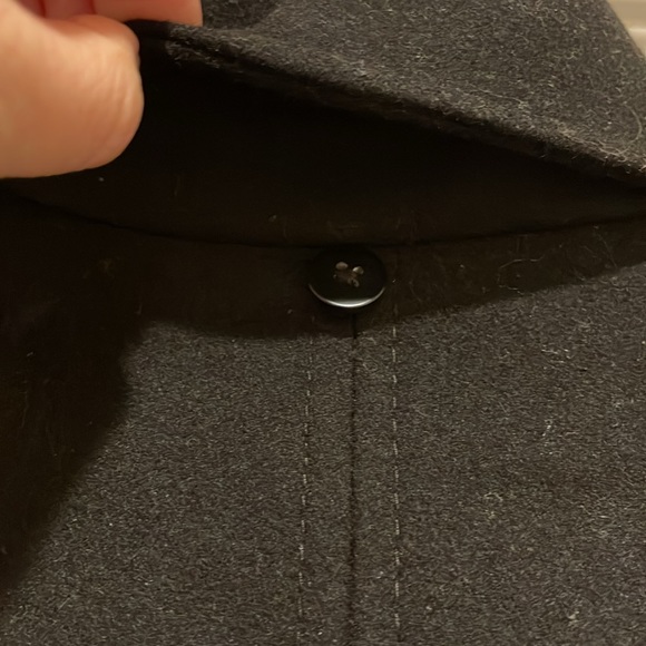 Michael Kors Black Wool Coat Jacket Size 6 - Picture 8 of 11